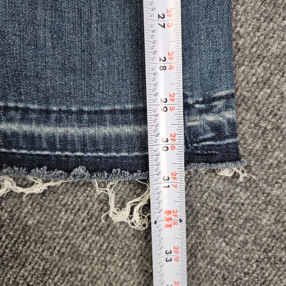 Judy Blue Bootcut Fit Jeans Women's Juniors 1 /25 Med Wash Distressed Mid Rise - Picture 6 of 10